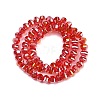 Electroplate Transparent Glass Beads Strands EGLA-B011-08A-AB01-2