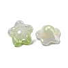 Iridescent Acrylic Bead Caps OACR-C021-08H-2