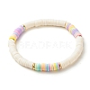 Polymer Clay Heishi Beads Bracelets Set BJEW-JB07242-04-3
