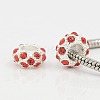 Alloy Rhinestone European Beads CPDL-H999-2