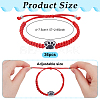 6Pcs Waxed Polyester Cord Bracelets BJEW-WA00002-2