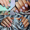 Stainless Steel DIY Nail Art Templates MRMJ-WH0092-033-7