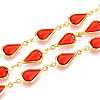 Brass Teardrop Link Chains CHC-N023-09B-G-1