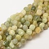 Natural Xiuyu Jade Nuggets Beads Strands G-P092-36-1