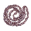 Opaque Glass Beads Strands GLAA-N073-01I-2
