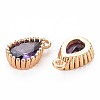Brass Inlaid Cubic Zirconia Charms KK-S356-771C-2