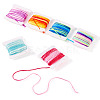 6Pcs 6 Colors Segment Dyed Polyester Embroidery Threads DIY-TAC0020-72-2