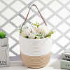 Woven Cotton Storage Baskets AJEW-WH20054-010A-4