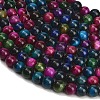 Grade AB Natural Tiger Eye Beads Strands G-F591-18-8mm-06-4