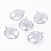 Natural Quartz Crystal Pendants G-E419-21P-2