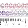 Transparent Painted Glass Beads Strands X1-DGLA-A034-T6mm-A23-3
