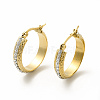 Crystal Rhinestone Hoop Earrings EJEW-M214-16C-G-2