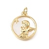 Brass & Natural Shell Pendants SH-CBA7C77-04G-1