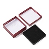 Floral Oil Painting Print Square Cardboard Jewelry Boxes CBOX-A010-01B-05-3
