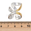 Adjustable 304 Stainless Steel Cuff Rings for Women RJEW-B135-01GP-02-3