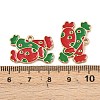 Christmas Alloy Enamel Pendants ENAM-I081-01KCG-09-3