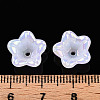 Iridescent Acrylic Bead Caps OACR-C021-08I-5