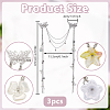 3Pcs 3 Styles Butterfly Brass Alligator Hair Clips PHAR-DR00005-2