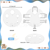Acrylic Measuring Tool for Doll Craft Eyes TOOL-WH0155-110B-03-2