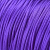 Round Nylon Satin Rattail Cord NWIR-WH0009-15A-18-3