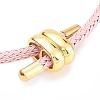 Braided Steel Wire Bracelets Making BJEW-H610-02G-08-2