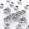 Middle East Rhinestone Spacer Beads RSB038NF-01K-1