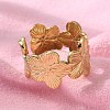 304 Stainless Steel Open Cuff Ring LS-RJEW-C067-23G-3
