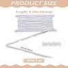 10Yards Polyester Fish Silk Elastic Lace Band OCOR-LP0003-36B-2