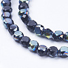Electroplate Glass Beads Strands EGLA-J032-4mm-M-2