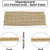 Metallic Centipede Braid Lace Trimming OCOR-WH0058-02G-2