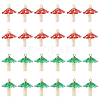 24Pcs 2 Colors Plastic Pendants KY-DC0001-50-1