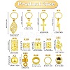 200Pcs Iron Hair Coil Cuffs X1-AJEW-SZC0021-02G-2