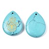 Synthetic Turquoise Pendants G-T122-73H-3