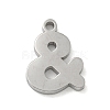 304 Stainless Steel Pendants STAS-M067-02A-P-1