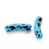 Opaque Spray Painted Acrylic Beads MACR-S372-002F-B07-2