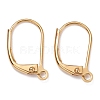 Brass Leverback Earring Findings KK-F824-007G-1