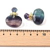 Natural Fluorite Perfume Bottle Pendants G-L623-07G-02-3