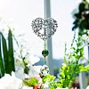 Alloy Heart with Tree of Life Pendant Decorations TREE-PW0003-20C-1