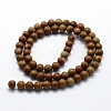 Natural Wood Lace Stone Beads Strands G-I199-17-4mm-2