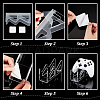Transparent Acrylic Game Controller Display Stand Holders ODIS-WH0002-15-3