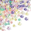  Jewelry 550Pcs 11 Colors Spray Paint ABS Plastic Imitation Pearl Beads MACR-PJ0001-06-3