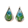 Epoxy Resin Pendants KK-Q082-02KCG-03-1
