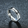 Valentine's Day Gifts Titanium Steel Couple Rings For Men RJEW-BB16471-10-5