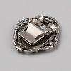 Tibetan Style Zinc Alloy Bolo Tie Slides Clasp Cabochon Settings LS-FIND-WH0260-37I-AS-2
