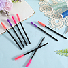 32Pcs 4 Styles Plastic &  Silicone Eye Lashes Cosmetic Brushes AJEW-GF0010-51-4