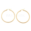 Ion Plating(IP) 304 Stainless Steel Hoop Earrings EJEW-N0016-11G-G-4