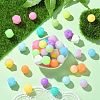 Luminous 56pcs 28 Color Round Food Grade Silicone Beads SIL-CJ0001-31-5