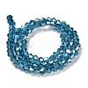 Transparent Electroplate Glass Beads Strands LS-EGLA-A039-T2mm-B01-2
