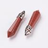 Synthetic Goldstone Pointed Pendants G-P309-09-2