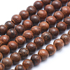 Natural Rosewood Beads Strands X-WOOD-P011-06-6mm-2